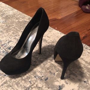 Bakers black platform heels